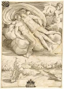 Issione abbraccia la nuvola Nefele (dalla serie: Amorosi diletti degli Dei)